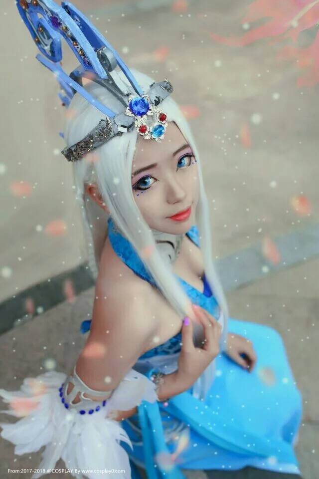 国漫秦时明月汉服雪女Cosplay美女古风(图4)