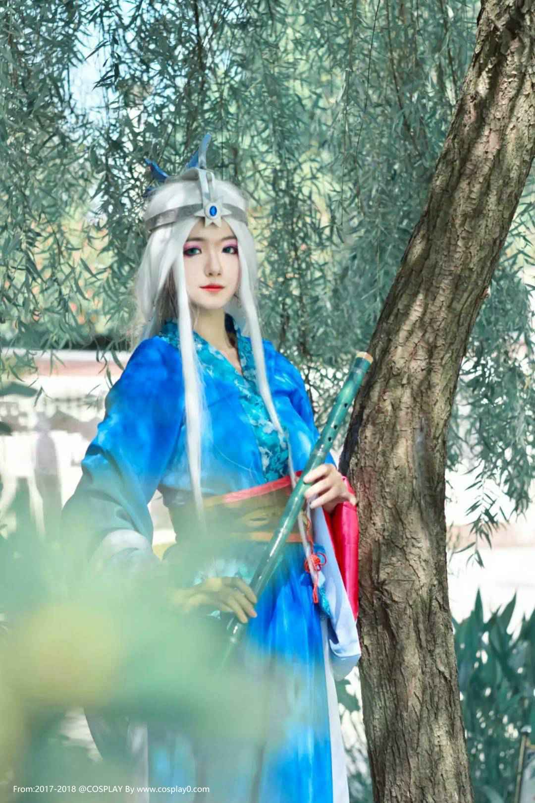 国漫秦时明月汉服雪女Cosplay美女古风(图6)