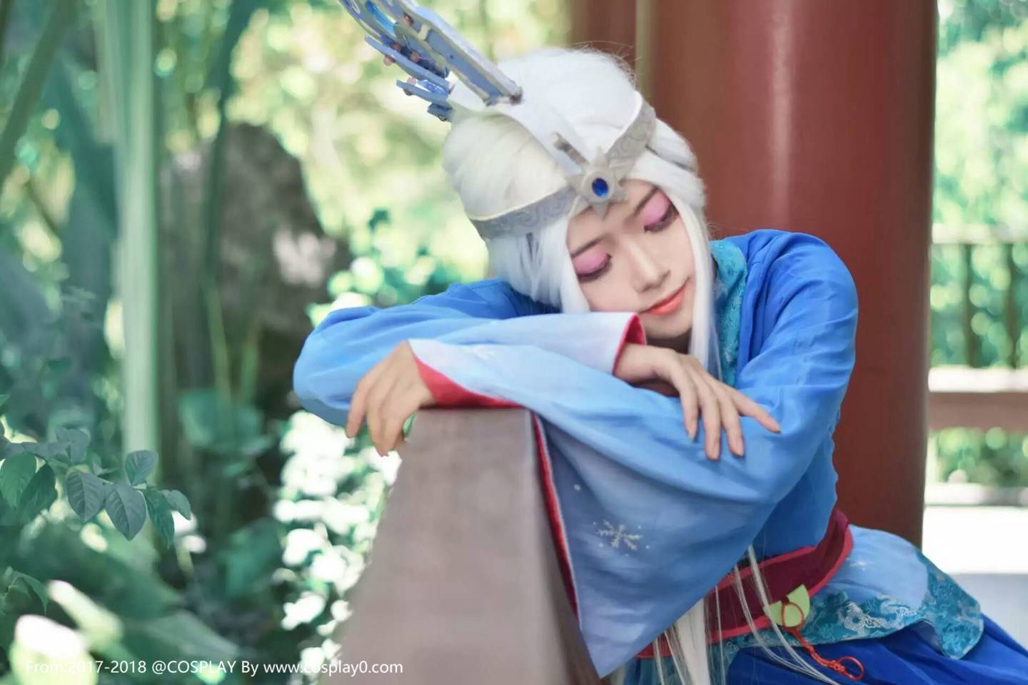国漫秦时明月汉服雪女Cosplay美女古风(图7)