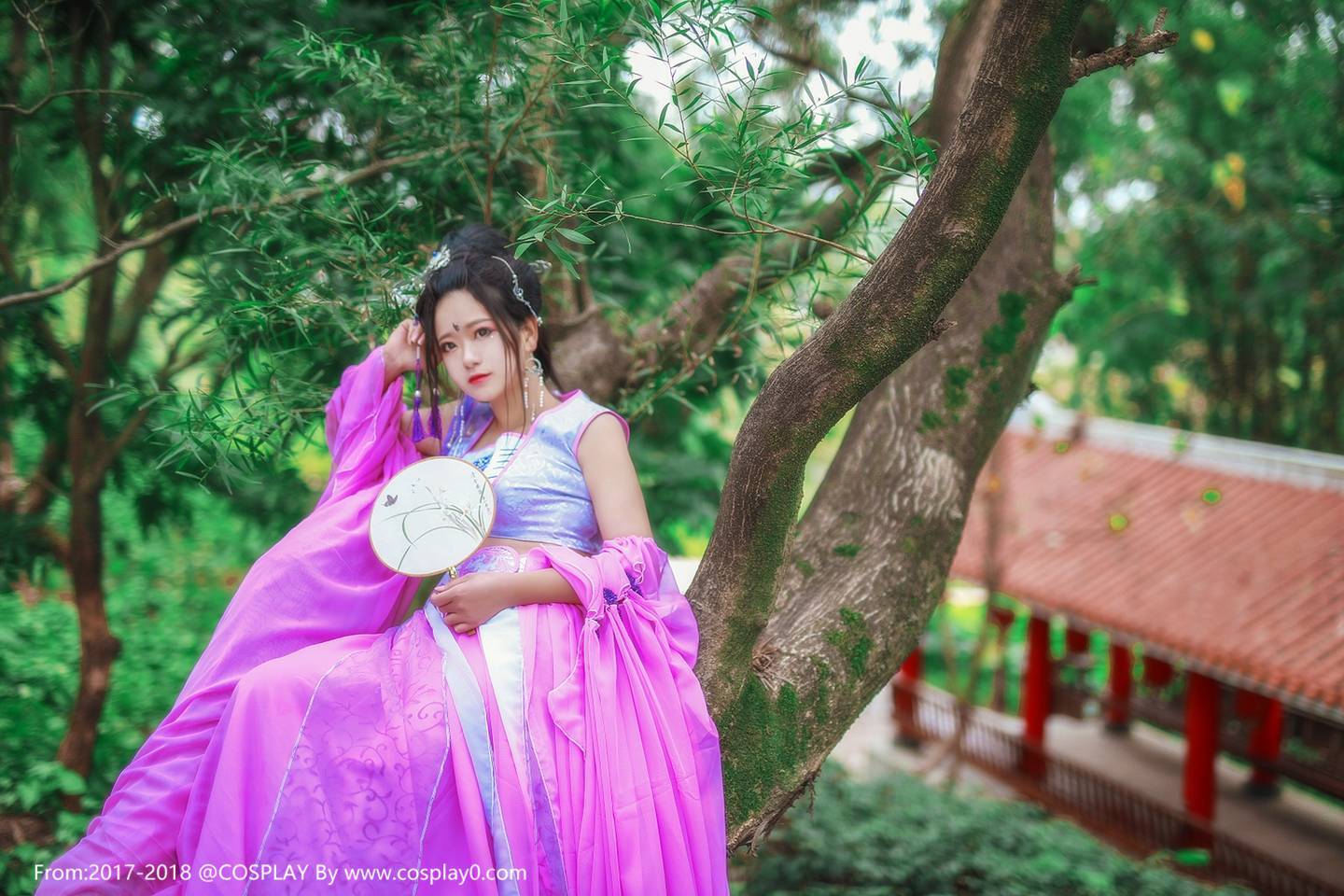 唯美汉服美女听雪楼紫陌Cosplay古风(图5)