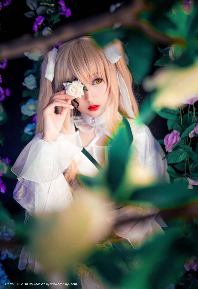 蔷薇少女大正水银灯雪华绮晶Cosplay可爱萝莉(图2)