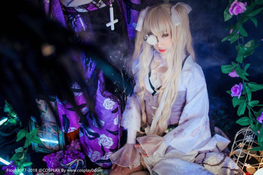 蔷薇少女大正水银灯雪华绮晶Cosplay可爱萝莉(图9)