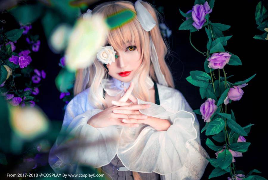 蔷薇少女大正水银灯雪华绮晶Cosplay可爱萝莉(图10)