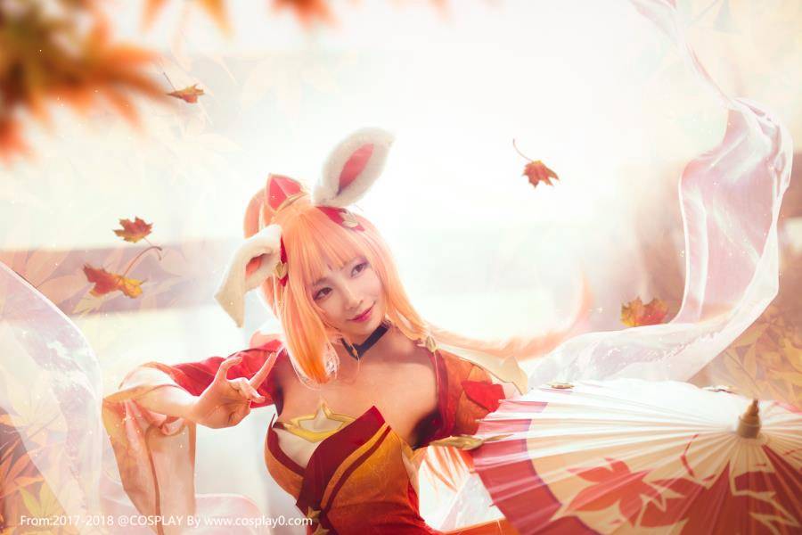 虎牙主播走路摇邹璐瑶王者荣耀公孙离幻舞玲珑Cosplay(图7)