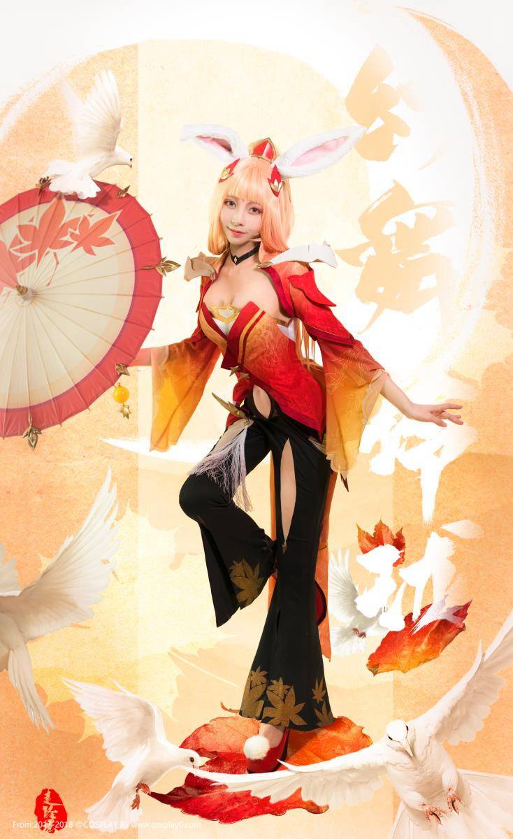虎牙主播走路摇邹璐瑶王者荣耀公孙离幻舞玲珑Cosplay(图1)