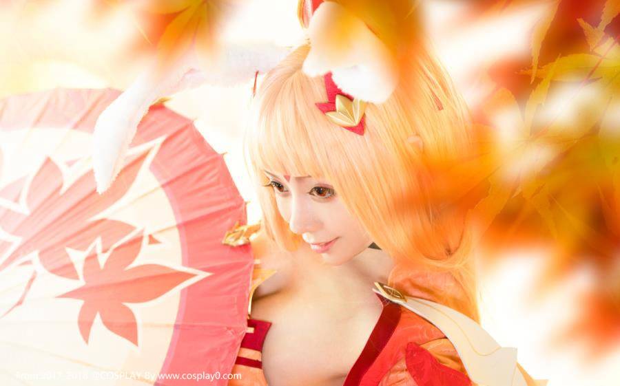 虎牙主播走路摇邹璐瑶王者荣耀公孙离幻舞玲珑Cosplay(图9)