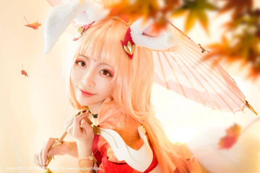 虎牙主播走路摇邹璐瑶王者荣耀公孙离幻舞玲珑Cosplay(图8)