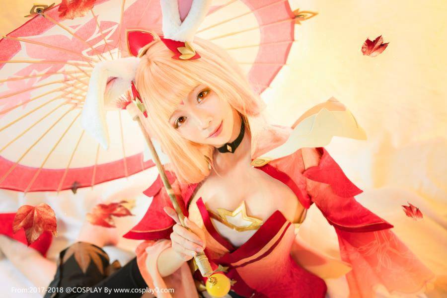 虎牙主播走路摇邹璐瑶王者荣耀公孙离幻舞玲珑Cosplay(图5)