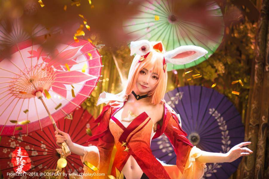 虎牙主播走路摇邹璐瑶王者荣耀公孙离幻舞玲珑Cosplay(图11)