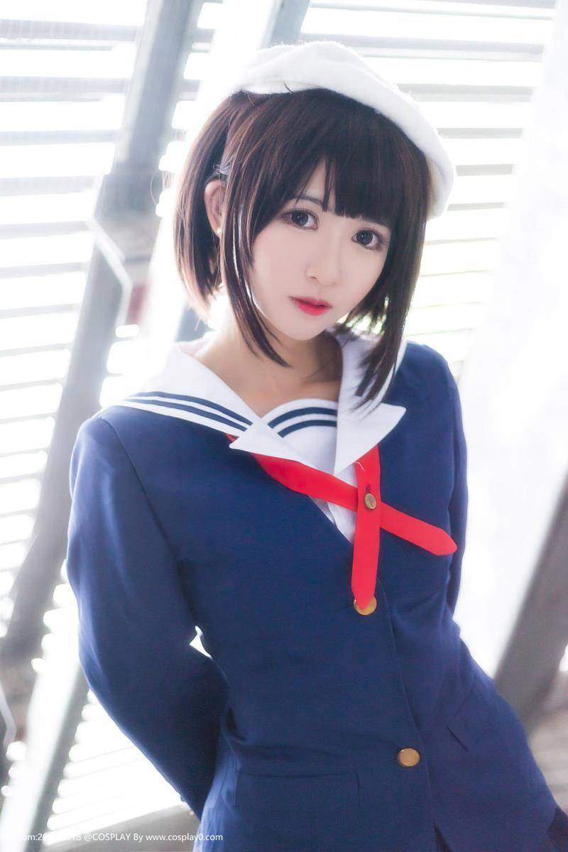 鳗鱼霏儿JK制服萝莉加藤惠Cosplay妹子图(图6)