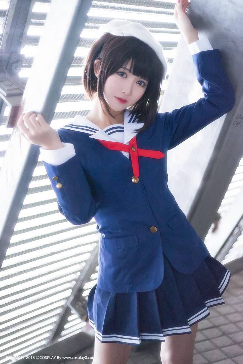 鳗鱼霏儿JK制服萝莉加藤惠Cosplay妹子图(图5)