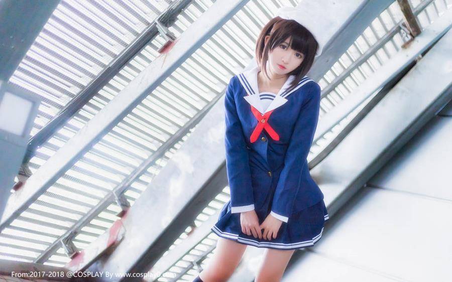 鳗鱼霏儿JK制服萝莉加藤惠Cosplay妹子图(图10)