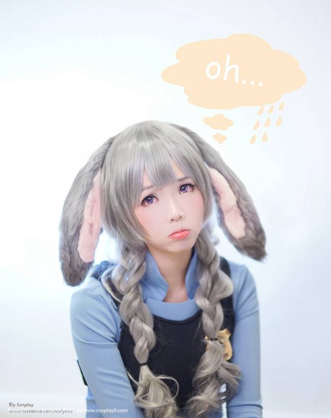 疯狂动物城可爱的小兔子ElyEE子Cosplay朱迪同人(图5)