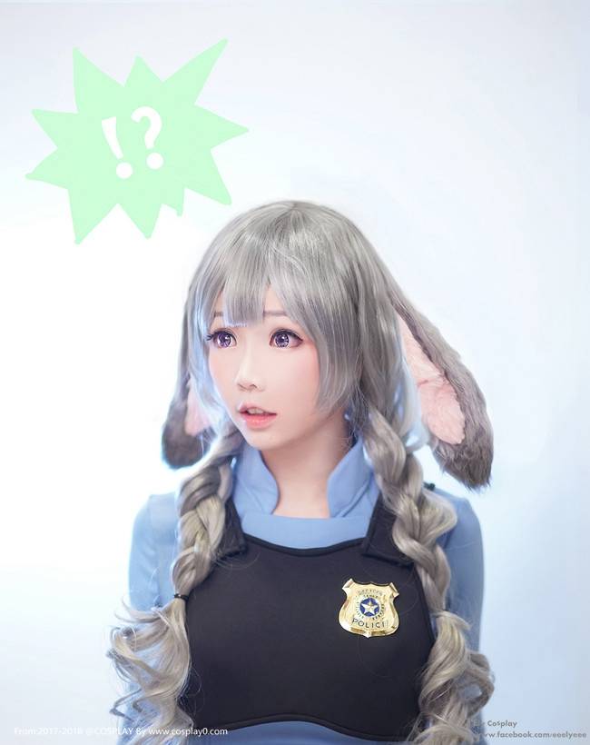 疯狂动物城可爱的小兔子ElyEE子Cosplay朱迪同人(图3)