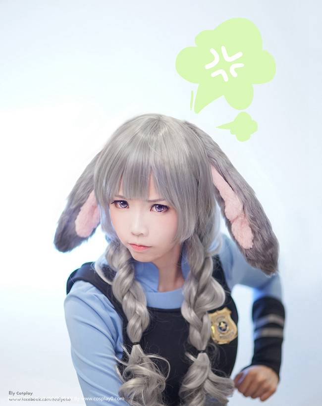 疯狂动物城可爱的小兔子ElyEE子Cosplay朱迪同人(图6)
