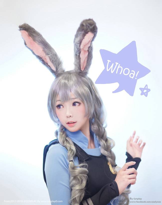 疯狂动物城可爱的小兔子ElyEE子Cosplay朱迪同人(图8)