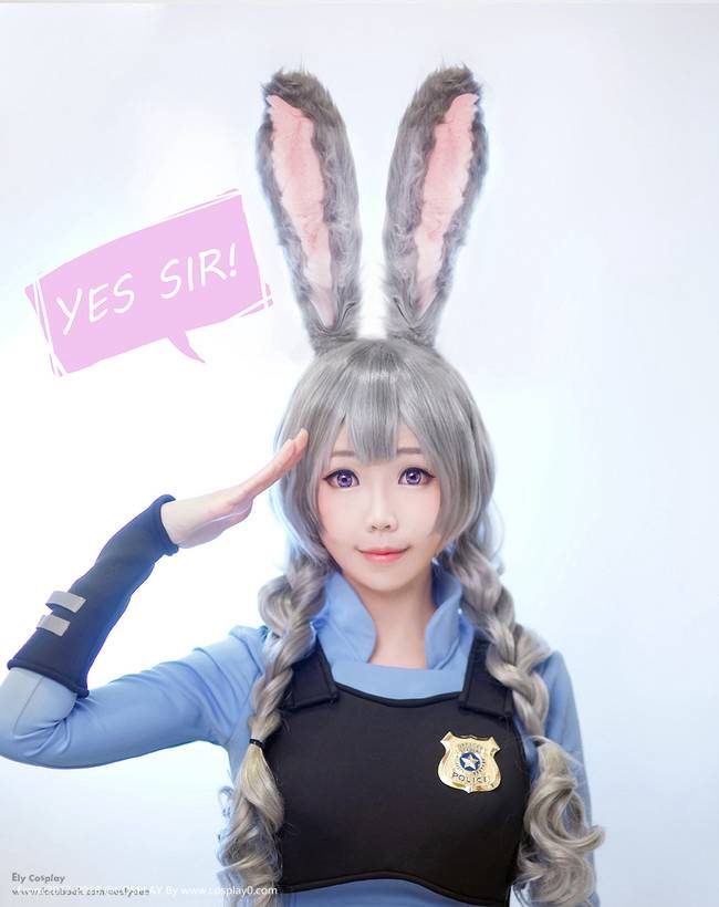 疯狂动物城可爱的小兔子ElyEE子Cosplay朱迪同人(图7)