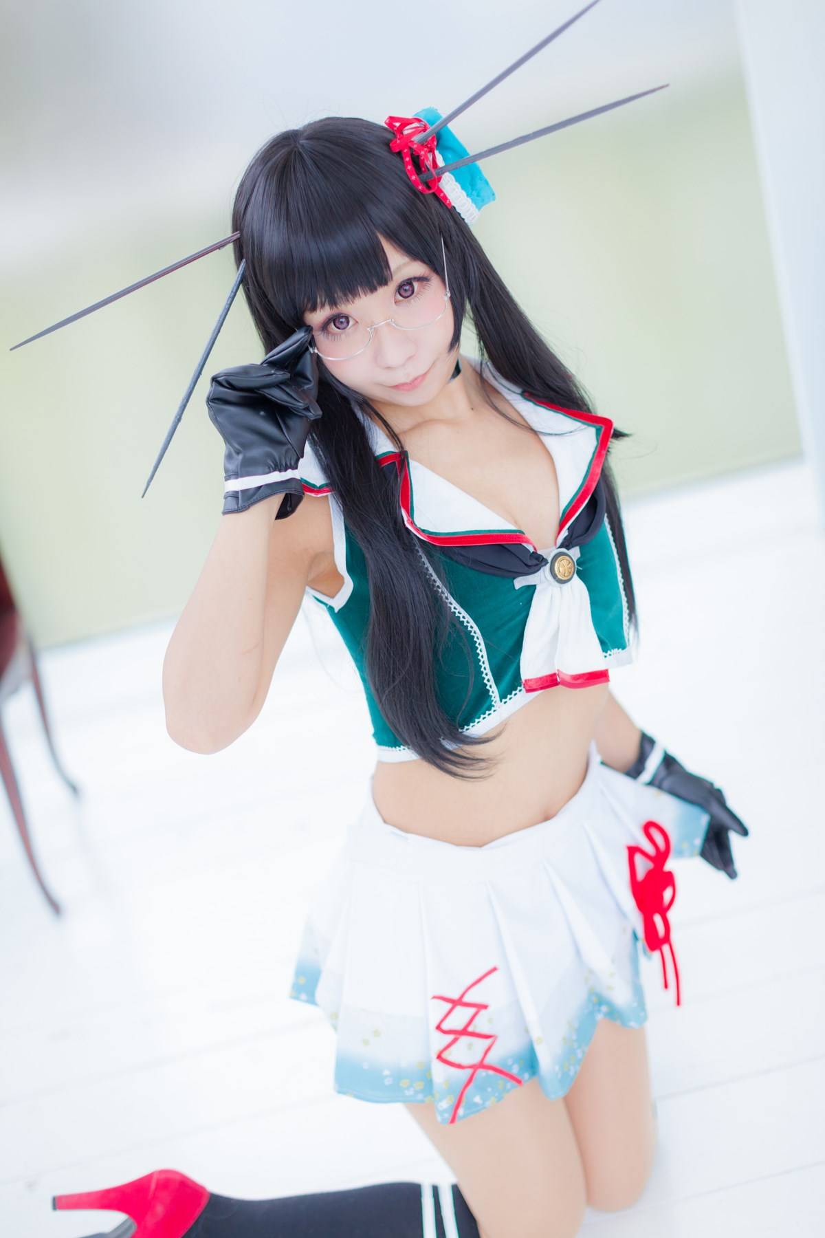 【cosplay】 (穴子、铃音さくら)] 梨形身材？(图8)