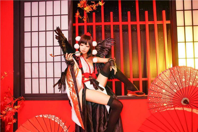 【cosplay】[Ely] Ely x Touhou Red Maple(图6)