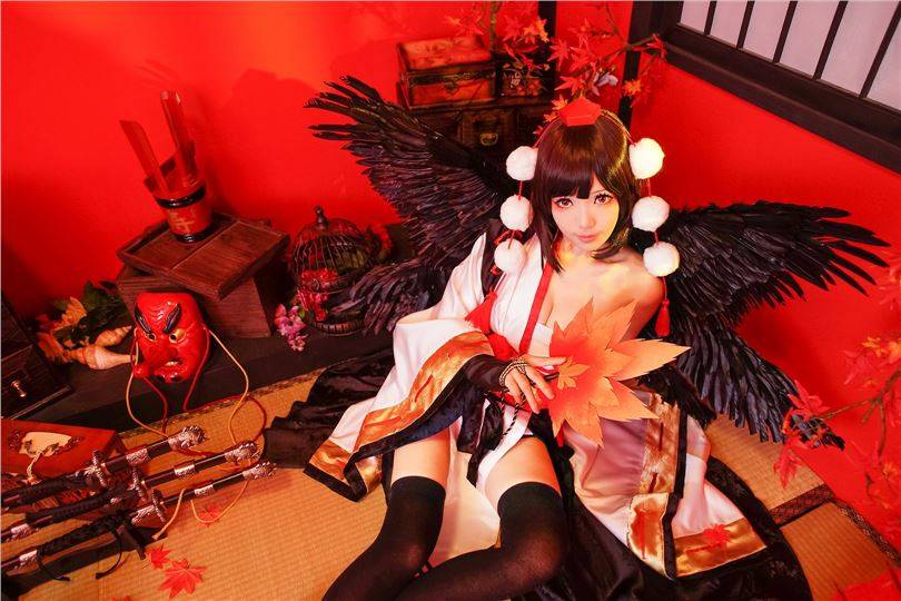 【cosplay】[Ely] Ely x Touhou Red Maple(图5)
