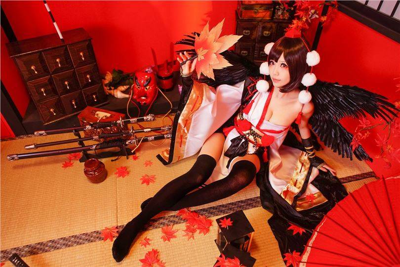 【cosplay】[Ely] Ely x Touhou Red Maple(图3)