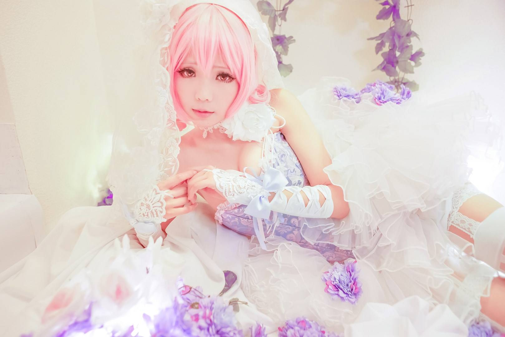 【cosplay】西行寺幽幽子 花嫁(图8)