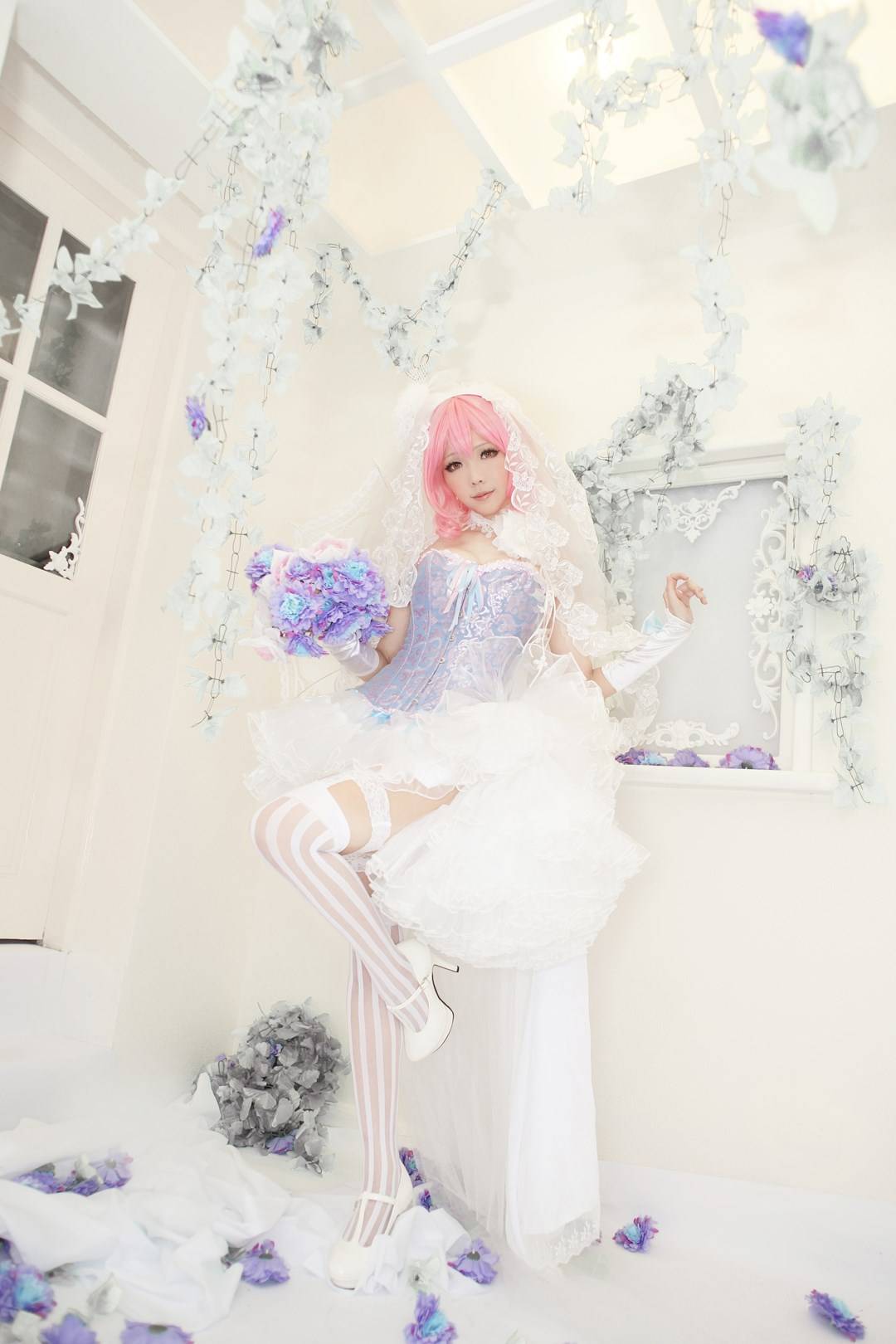 【cosplay】西行寺幽幽子 花嫁(图5)