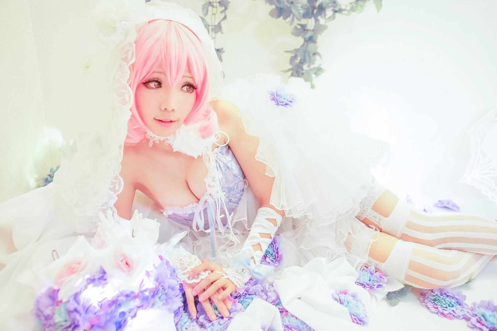 【cosplay】西行寺幽幽子 花嫁(图9)