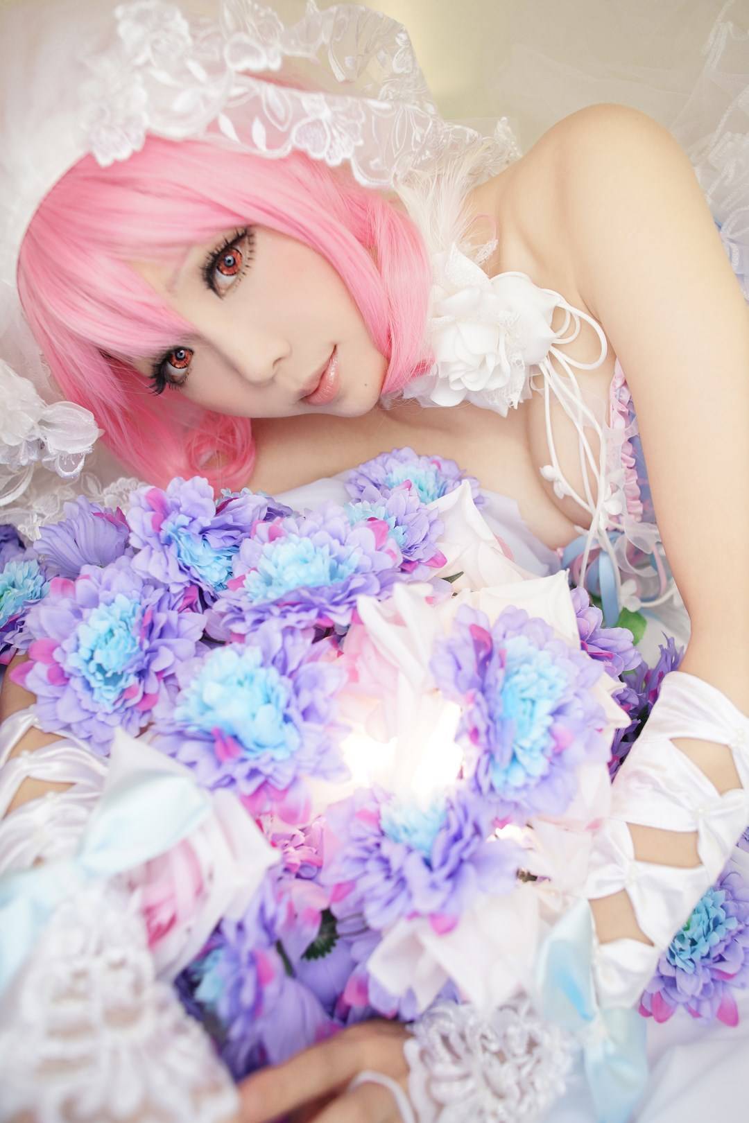 【cosplay】西行寺幽幽子 花嫁(图3)