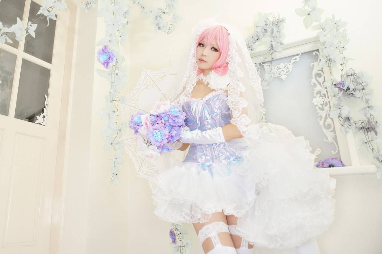 【cosplay】西行寺幽幽子 花嫁(图6)