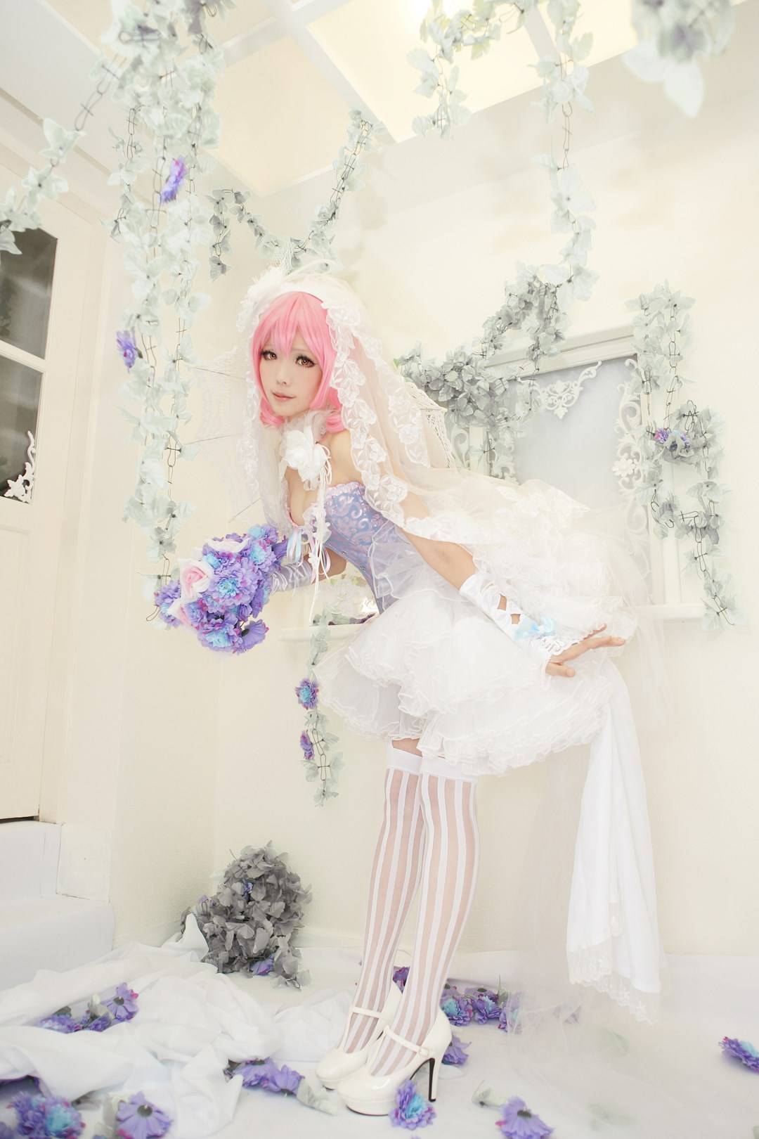 【cosplay】西行寺幽幽子 花嫁(图2)