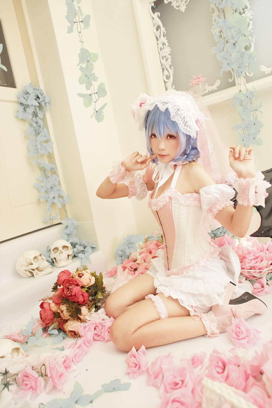 【cosplay】[Ely] 东方千夜梦 蕾米莉亚.斯卡蕾特(图2)