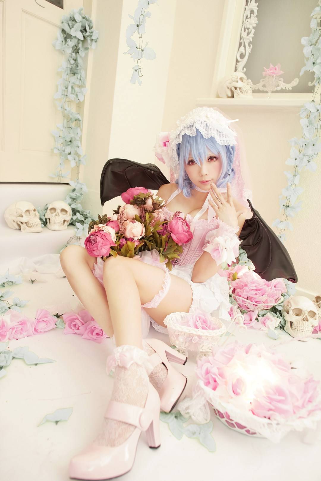 【cosplay】[Ely] 东方千夜梦 蕾米莉亚.斯卡蕾特(图3)