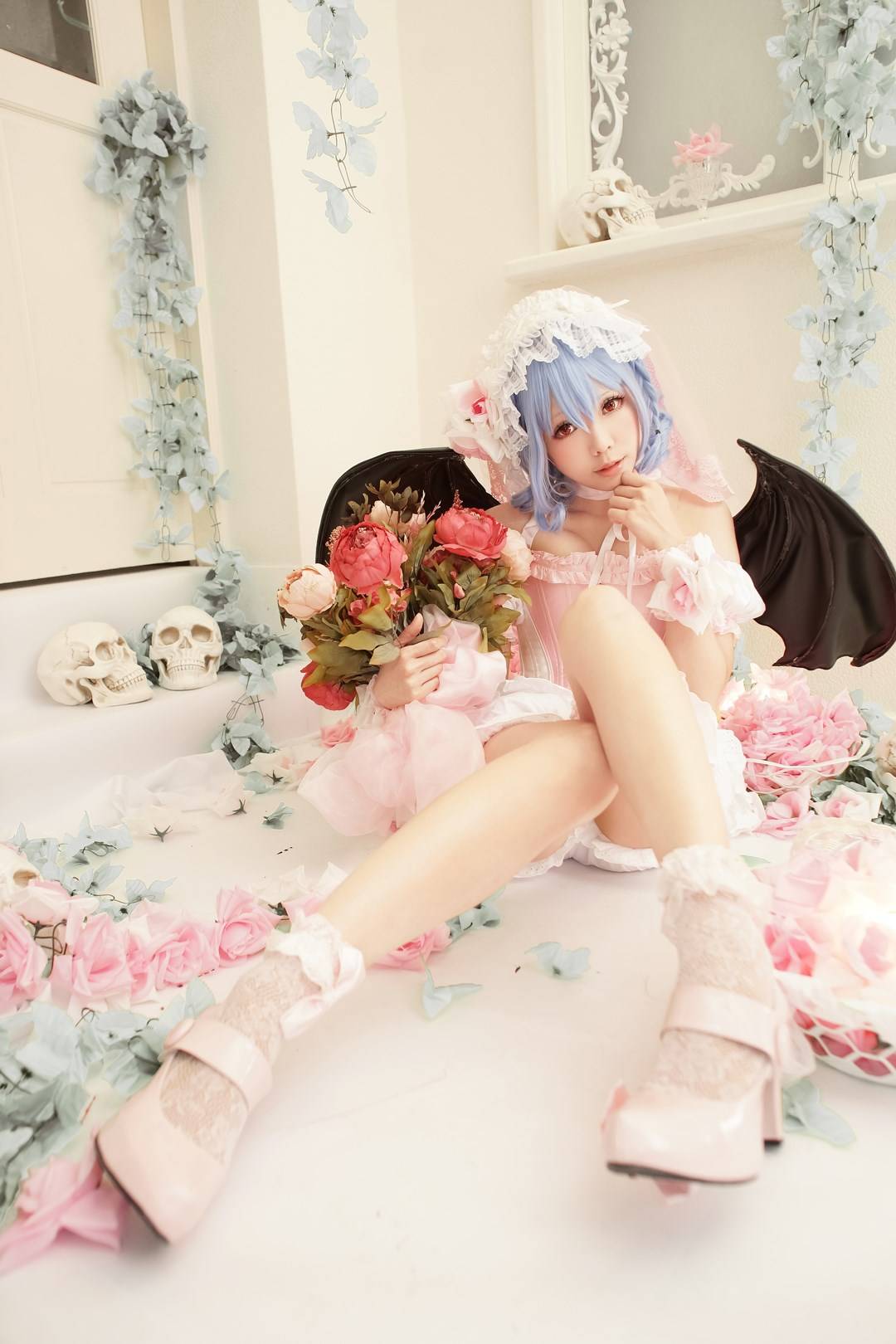 【cosplay】[Ely] 东方千夜梦 蕾米莉亚.斯卡蕾特(图5)