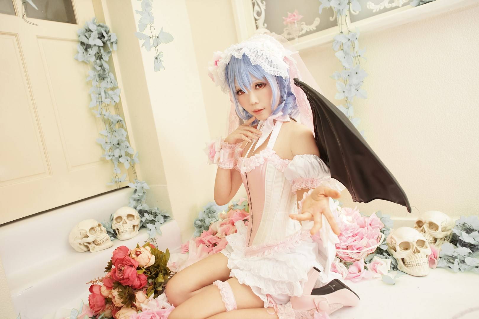 【cosplay】[Ely] 东方千夜梦 蕾米莉亚.斯卡蕾特(图10)