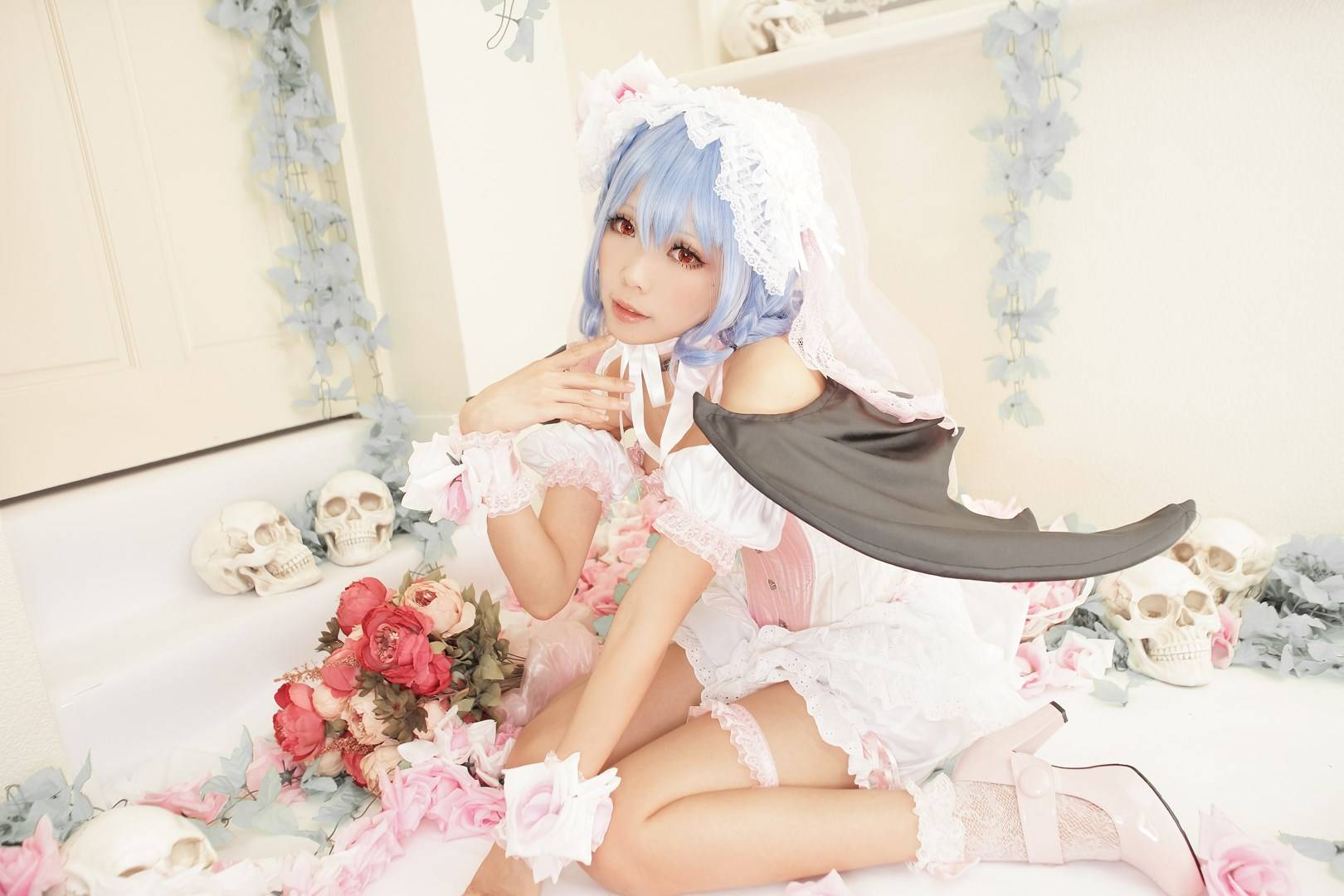 【cosplay】[Ely] 东方千夜梦 蕾米莉亚.斯卡蕾特(图11)