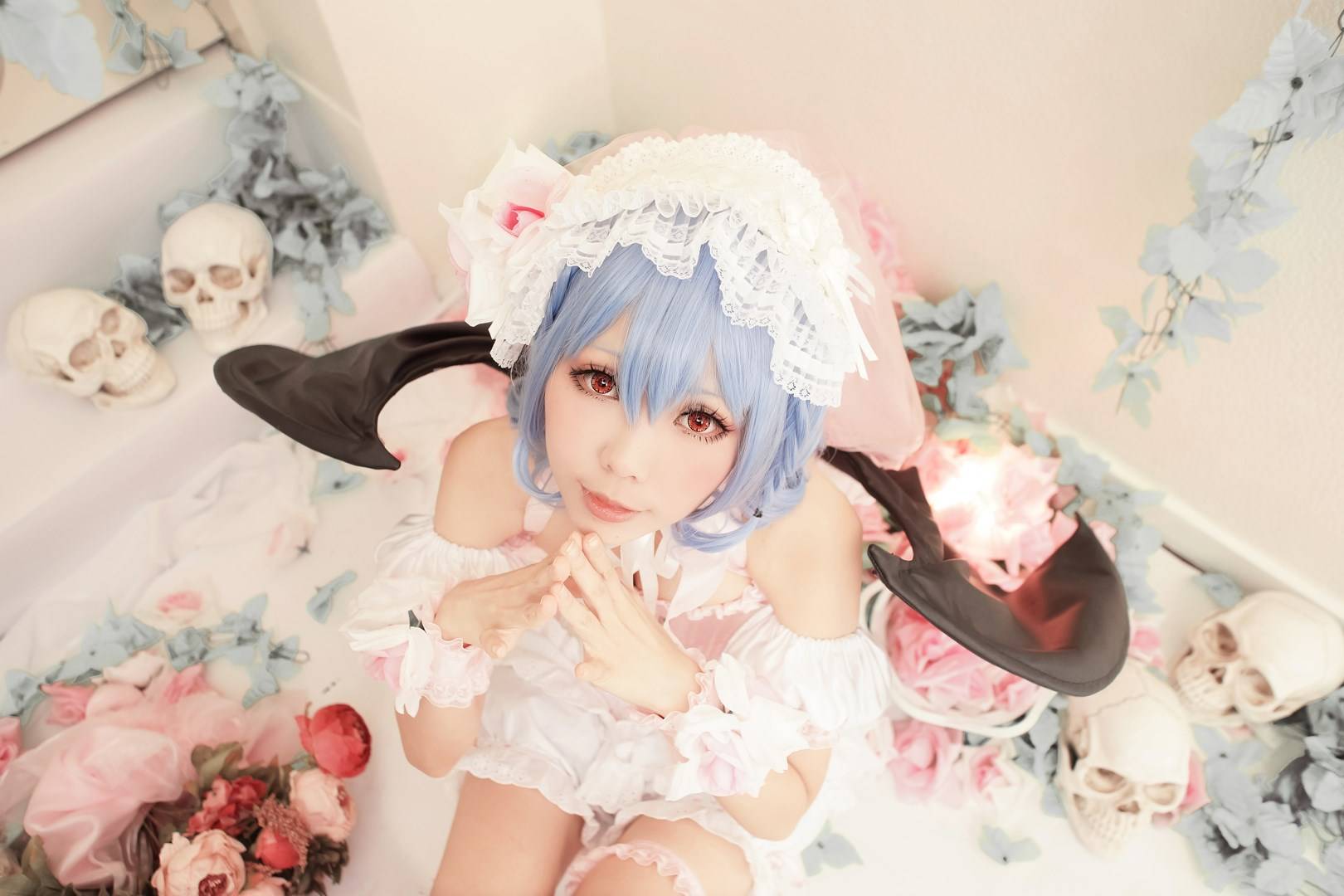 【cosplay】[Ely] 东方千夜梦 蕾米莉亚.斯卡蕾特(图9)