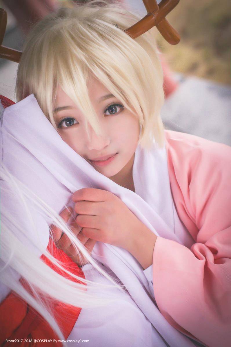 夏目友人帐辰未小玉Cos兽耳和服萝莉美女(图5)