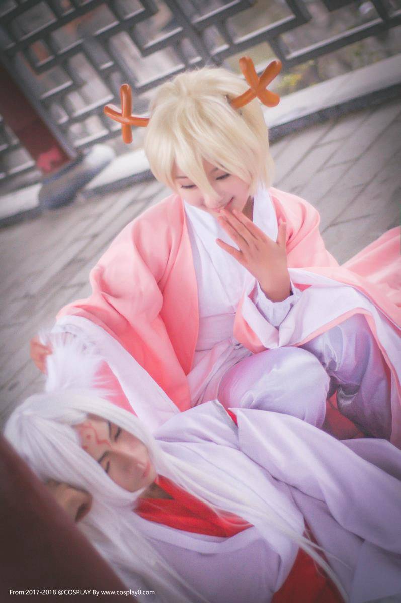 夏目友人帐辰未小玉Cos兽耳和服萝莉美女(图7)