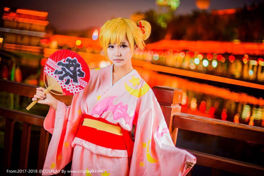 物语系列忍野忍可爱萝莉浴衣Cosplay图片(图11)