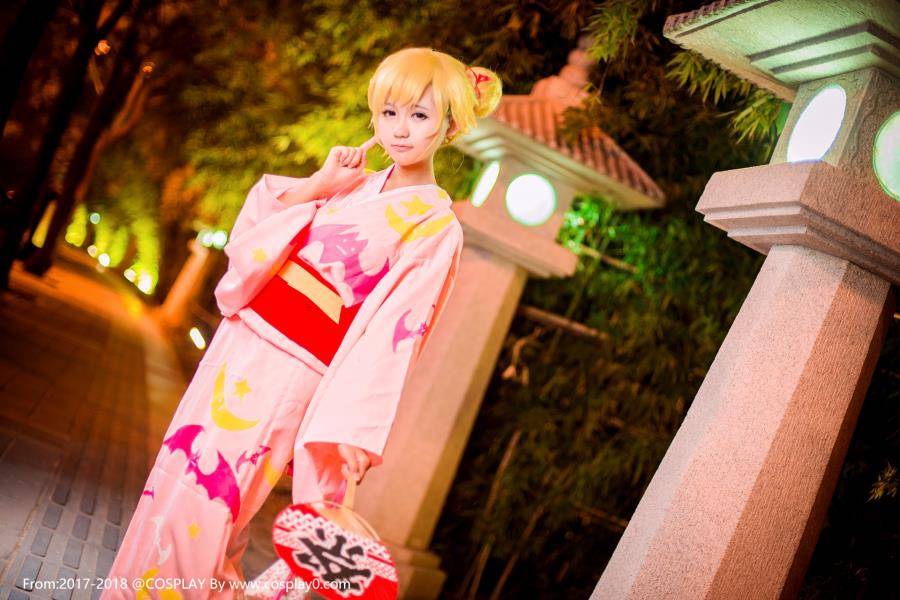 物语系列忍野忍可爱萝莉浴衣Cosplay图片(图7)