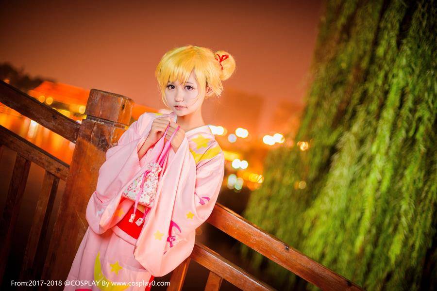 物语系列忍野忍可爱萝莉浴衣Cosplay图片(图5)