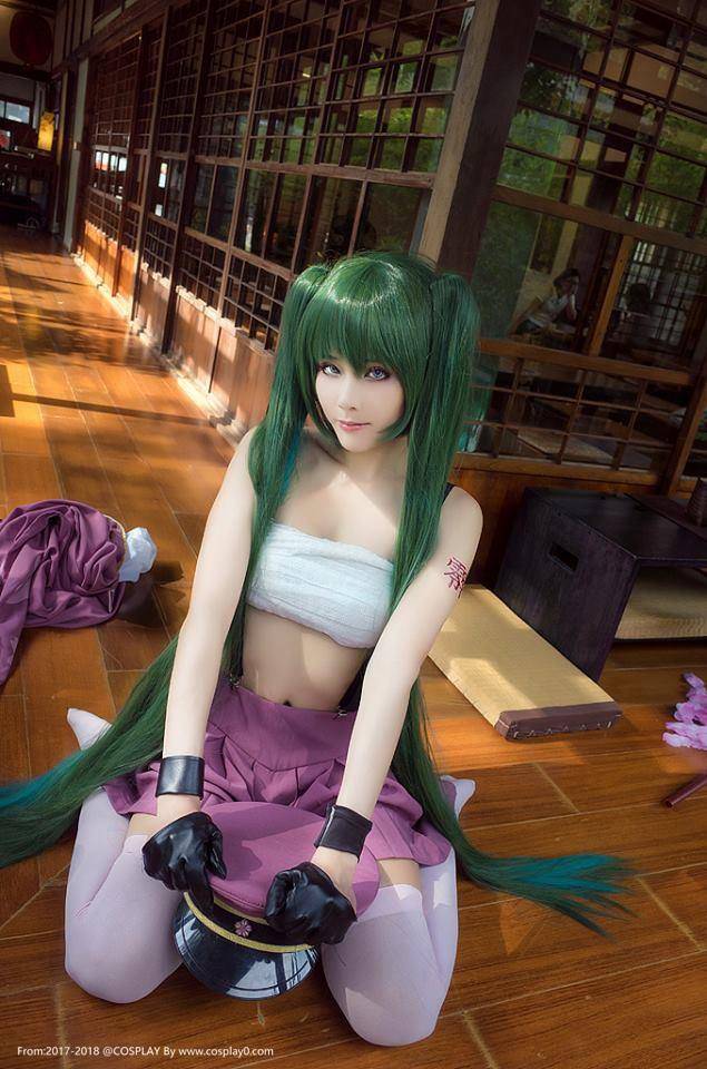 ACG双马尾萝莉小学生初音未来Cosplay美女写真图片(图4)