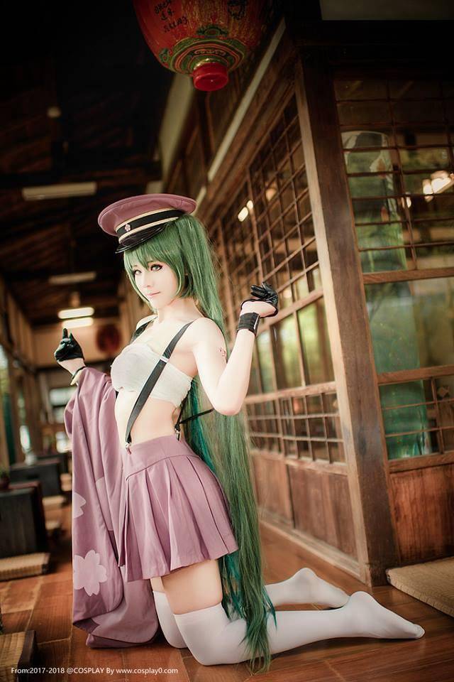 ACG双马尾萝莉小学生初音未来Cosplay美女写真图片(图2)