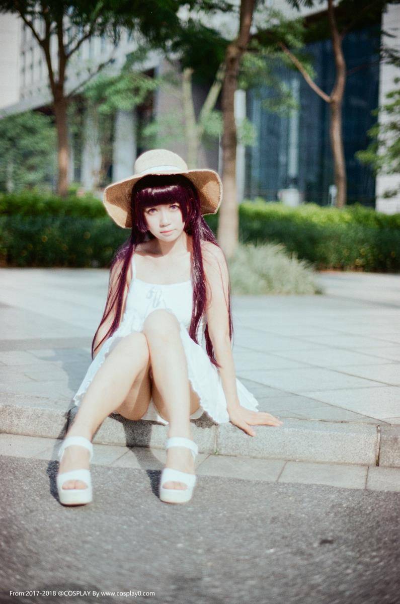 漫展白金x五更琉璃黑猫萝莉连衣裙唯美Cosplay图片(图4)