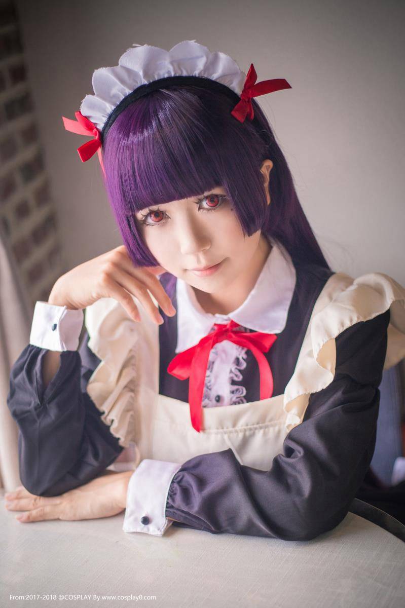 白金x肛塞尾五更琉璃黑猫同人女仆装Cosplay本子(图2)