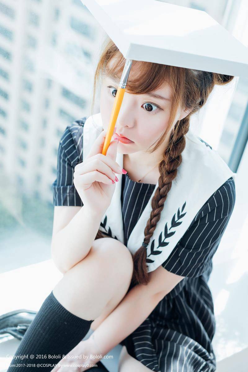波萝社柳侑绮Coser七宝日常制服(图5)
