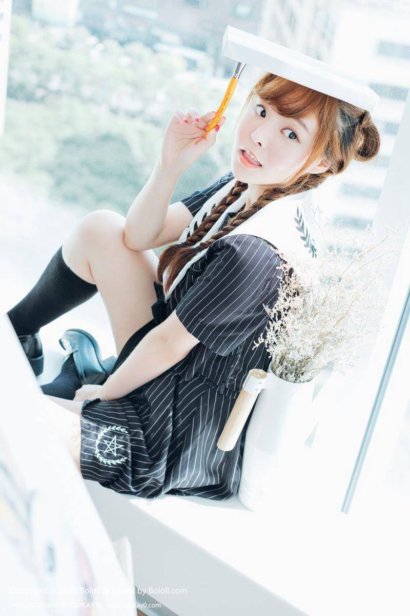 波萝社柳侑绮Coser七宝日常制服(图10)