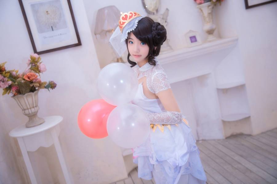 [COS正片]王者荣耀Cosplay萝莉小乔花嫁同人(图5)