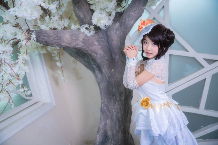 [COS正片]王者荣耀Cosplay萝莉小乔花嫁同人(图9)